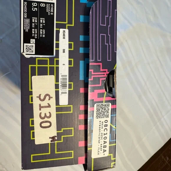 Black and Teal Athletic Sneakers - Picture 5 of 5